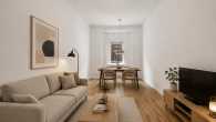 Visualisierung Wohn- und Essbereich - Bezugs- und Provisionsfrei. Saniert. Ideales Investment im Herzen Berlins.