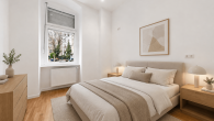 Visualisiert Schlafzimmer - Bezugs- und Provisionsfrei. Saniert. Ideales Investment im Herzen Berlins.