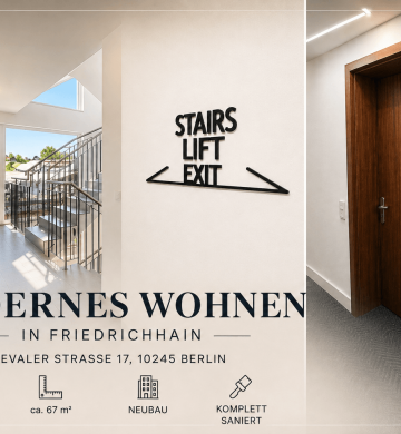 Neubaukomfort trifft Kiezleben – Urbanes leben Mitten in Friedrichshain!, 10245 Berlin, Etagenwohnung