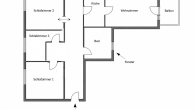Grundriss - Oh yes oh yes ! 4 Zimmer am Boxhagener Str ! Unbefristet und mit 2 Balkonen !
