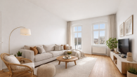 Visualisierung Wohnzimmer - Altbaucharme. Bezugsfrei. Mitten im Herzen Berlins. Herzlich Willkommen!