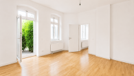 Zimmer 1 mit offener Küche - Hammer! Schöne und Ruhige 2 Zimmer Wohnung im sanierten Altbau