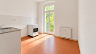 Küche - Toller Altbau mit Wohnküche, Dielen und Balkon!